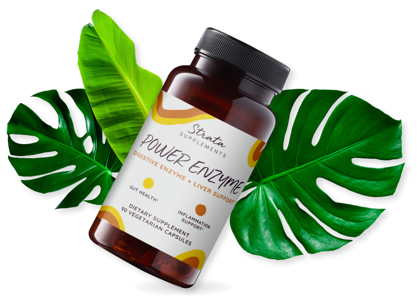 Power Enzymes, Digestive Enzyme for Liver Support, Strata Supplements
